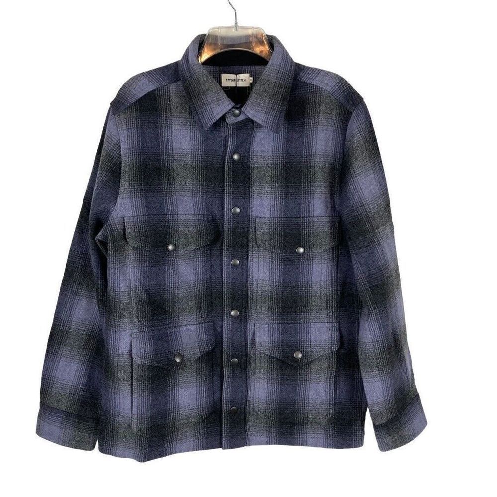 Taylor Stitch The Forester Jacket in Wool Ash Barn Chore Plaid MSRP $328 NWT - Picture 2 of 7